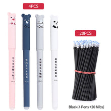 Load image into Gallery viewer, 0.35mm Erasable Gel Pen Set Blue/Black Ink Ballpoint Refill Rods Writing Notebooks Students School Office Writing Supplies Stationery