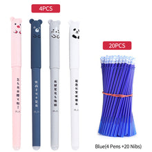 Load image into Gallery viewer, 0.35mm Erasable Gel Pen Set Blue/Black Ink Ballpoint Refill Rods Writing Notebooks Students School Office Writing Supplies Stationery