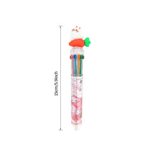Load image into Gallery viewer, 0.5mm 10 Colors Ballpoint Pen Cute Animal Girls Writing Notebooks Office Stationary Student Gift School Supplies