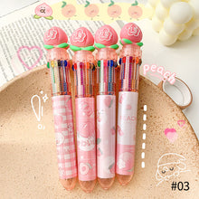 Load image into Gallery viewer, 0.5mm 10 Colors Ballpoint Pen Cute Animal Girls Writing Notebooks Office Stationary Student Gift School Supplies