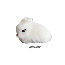 Load image into Gallery viewer, Simulation Rabbit Toy Squatting Model Home Decoration Rabbit Model Easter Rabbits Simulation Plush Toys Action Figures Kids Gift