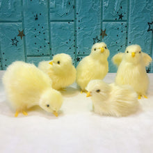 Load image into Gallery viewer, Simulation Chick Plush Toy Children Cognition Chicken Model Figurine Realistic Furry Animal Doll Chicken Easter Gift Kids