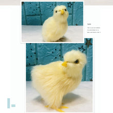 Load image into Gallery viewer, Simulation Chick Plush Toy Children Cognition Chicken Model Figurine Realistic Furry Animal Doll Chicken Easter Gift Kids