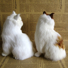 Load image into Gallery viewer, Simulation Mini Cat Cute Plush Cats Children Birthday Gifts Creative Imitation Cat Ornaments Home Decoration Supplies