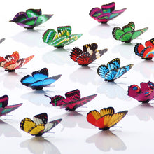 Load image into Gallery viewer, 12Pcs/lot PVC 3D Butterfly Wall Stickers Set Waterproof Art Decals Home Decoration Room Wall Decor