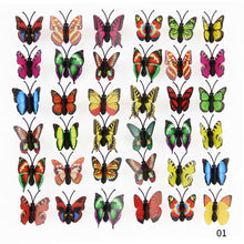Load image into Gallery viewer, 12Pcs/lot PVC 3D Butterfly Wall Stickers Set Waterproof Art Decals Home Decoration Room Wall Decor