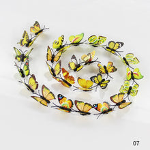 Load image into Gallery viewer, 12Pcs/lot PVC 3D Butterfly Wall Stickers Set Waterproof Art Decals Home Decoration Room Wall Decor