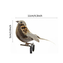 Load image into Gallery viewer, Cute Artificial Birds Fake Foam Animal Simulation Feather Birds Models Tit DIY Craft Wedding Home Garden Ornament Decoration