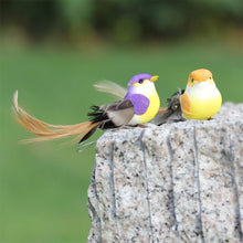 Load image into Gallery viewer, Cute Artificial Birds Fake Foam Animal Simulation Feather Birds Models Tit DIY Craft Wedding Home Garden Ornament Decoration
