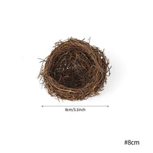 Load image into Gallery viewer, 6-20cm Round Rattan Bird Nest Easter Decoration Eggs Artificial Vine Nest For Home Garden Decor Happy Easter Party Supply