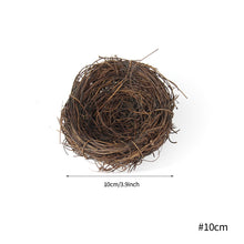 Load image into Gallery viewer, 6-20cm Round Rattan Bird Nest Easter Decoration Eggs Artificial Vine Nest For Home Garden Decor Happy Easter Party Supply