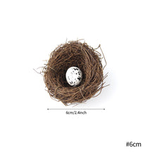 Load image into Gallery viewer, 6-20cm Round Rattan Bird Nest Easter Decoration Eggs Artificial Vine Nest For Home Garden Decor Happy Easter Party Supply