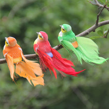 Load image into Gallery viewer, Cute Artificial Birds Fake Foam Animal Simulation Feather Birds Models Tit DIY Craft Wedding Home Garden Ornament Decoration