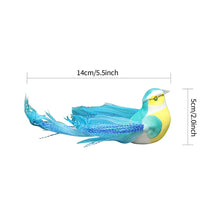Load image into Gallery viewer, Cute Artificial Birds Fake Foam Animal Simulation Feather Birds Models Tit DIY Craft Wedding Home Garden Ornament Decoration
