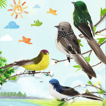 Load image into Gallery viewer, Cute Artificial Birds Fake Foam Animal Simulation Feather Birds Models Tit DIY Craft Wedding Home Garden Ornament Decoration