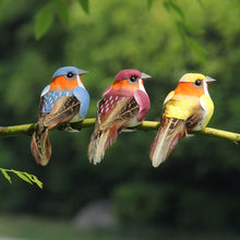 Load image into Gallery viewer, Cute Artificial Birds Fake Foam Animal Simulation Feather Birds Models Tit DIY Craft Wedding Home Garden Ornament Decoration