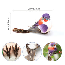 Load image into Gallery viewer, Cute Artificial Birds Fake Foam Animal Simulation Feather Birds Models Tit DIY Craft Wedding Home Garden Ornament Decoration