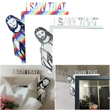 Load image into Gallery viewer, Creative I Saw That Funny Jesus Door Hanger Over Door Jesus Sign Wood Frame Decoration