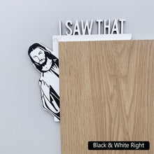 Load image into Gallery viewer, Creative I Saw That Funny Jesus Door Hanger Over Door Jesus Sign Wood Frame Decoration