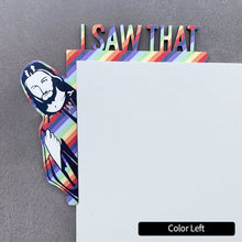 Load image into Gallery viewer, Creative I Saw That Funny Jesus Door Hanger Over Door Jesus Sign Wood Frame Decoration