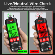 Load image into Gallery viewer, BSIDE A1 Mini Multimeter LCD Digital Tester Voltage Detector 2000 Counts DC/AC Voltage Frequency Resistance NCV True RMS Meter Continuity Live