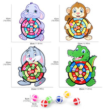 Load image into Gallery viewer, 1set Montessori Dart Board Target Children Throwing Sticky Ball Dartboard Toy For Parent-child Sports Children 4-6 Years Shooting Game Birthday Gifts