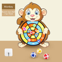 Load image into Gallery viewer, 1set Montessori Dart Board Target Children Throwing Sticky Ball Dartboard Toy For Parent-child Sports Children 4-6 Years Shooting Game Birthday Gifts