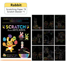 Load image into Gallery viewer, Scratch Art Painting Paper Card Kit Rainbow Color Cartoon Dinosaur Drawing Board Kids DIY Educational Toys Bithday Gift Toys