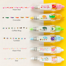 Load image into Gallery viewer, Cartoon Floral Sticker Tape Pen Kids Stationery Notebook Diary Decoration Tapes Label Sticker Paper Decor for Children Toy