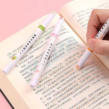 Load image into Gallery viewer, 1pc Highlighter Pen Flowers Line Shaped Marker with Roller Curve Liner Marker for Writing Journaling Drawing Stationery
