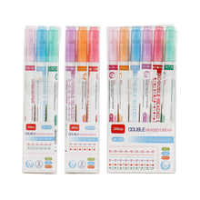 Load image into Gallery viewer, 3/6pcs Highlighter Pen Flowers Line Shaped Marker with Roller Curve Liner Marker for Writing Journaling Drawing Stationery
