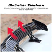 Load image into Gallery viewer, Universal Car Mini Tail Wing Carbon Fiber Look Mini Modified Tail Wings Model Auto Rear Spoiler Decoration Car Accessories