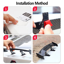 Load image into Gallery viewer, Universal Car Mini Tail Wing Carbon Fiber Look Mini Modified Tail Wings Model Auto Rear Spoiler Decoration Car Accessories