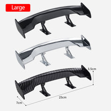 Load image into Gallery viewer, Universal Car Mini Tail Wing Carbon Fiber Look Mini Modified Tail Wings Model Auto Rear Spoiler Decoration Car Accessories