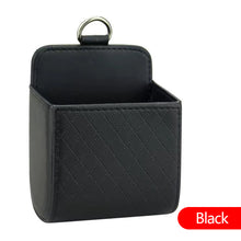 Load image into Gallery viewer, Leather Car Outlet Air Auto Vent Trash Box Car Storage Bag Hanging Storage Box Auto Mobile Phone Holder Orangnizer Hanging Box