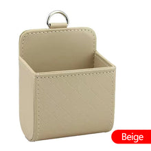 Load image into Gallery viewer, Leather Car Outlet Air Auto Vent Trash Box Car Storage Bag Hanging Storage Box Auto Mobile Phone Holder Orangnizer Hanging Box