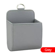 Load image into Gallery viewer, Leather Car Outlet Air Auto Vent Trash Box Car Storage Bag Hanging Storage Box Auto Mobile Phone Holder Orangnizer Hanging Box