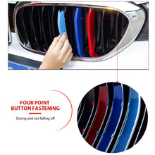 Load image into Gallery viewer, 3pcs/Set M Power Car Racing Front Grille Trim Strips For BMW E46 E90 E91 E92 E93 F30 E60 E61 F10 G30 G20 F07 F11 F18 Performance