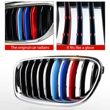 Load image into Gallery viewer, 3pcs/Set M Power Car Racing Front Grille Trim Strips For BMW E46 E90 E91 E92 E93 F30 E60 E61 F10 G30 G20 F07 F11 F18 Performance