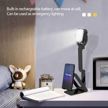 Load image into Gallery viewer, Mobile Phone Bracket Fill Light Portable Telescopic Multi-function LED light For Live Phone Photo Video Vlog