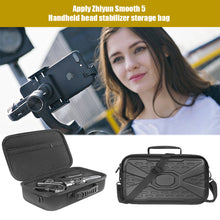 Load image into Gallery viewer, Shockproof Gimbal Storage Shoulder Bag for Zhiyun Smooth 5 Handheld Stabilizer Carrying Case Waterproof Portable Organizer