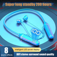 Load image into Gallery viewer, Wireless Earphones Bluetooth 5.3 Neckband Headphones Gaming Power Display HIFI Headset TWS Earbuds With Mic Support TF Card