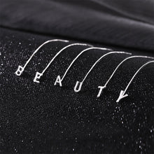 Load image into Gallery viewer, Fashion Letter Earrings Simple Silver Letter Earrings Tassel Earrings Jewelry Accessories for Women