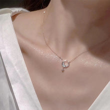 Load image into Gallery viewer, Blue Star Moon Necklace Fashion Temperamental Star Moon Collarbone Chain Necklace Women Jewelry Accessory