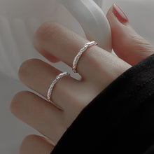 Load image into Gallery viewer, Fashion Simple Tin Foil Texture Ring Opening Adjustable Alloy Ring Personalized Jewelry Accessory for Women