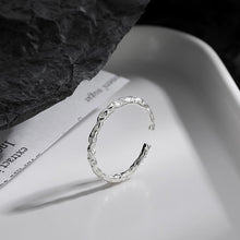 Load image into Gallery viewer, Fashion Simple Tin Foil Texture Ring Opening Adjustable Alloy Ring Personalized Jewelry Accessory for Women