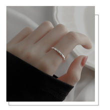 Load image into Gallery viewer, Fashion Simple Tin Foil Texture Ring Opening Adjustable Alloy Ring Personalized Jewelry Accessory for Women