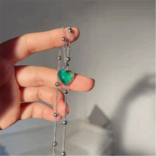 Load image into Gallery viewer, Color-changing Love Necklace Temperamental Alloy Love Pendant Collarbone Chain Necklace Women Jewelry Accessory
