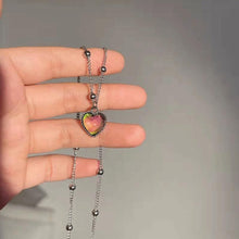Load image into Gallery viewer, Color-changing Love Necklace Temperamental Alloy Love Pendant Collarbone Chain Necklace Women Jewelry Accessory
