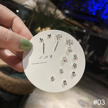 Load image into Gallery viewer, Exquisite Small One-week Earring Set Temperamental Simple Ear Studs Delicate Alloy Earrings Jewelry for Women